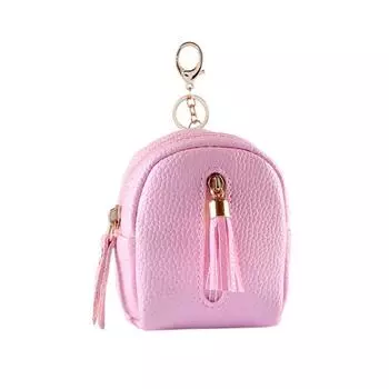 Кисточки Кисточки Кошелек для монет Сумка для мелочей Мягкий кожаный кошелек для монет на открытом воздухе чёрный