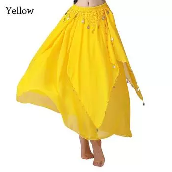 Кисточки Пайетки Блестящая Юбка для Танцев Юбка для Танца Живота Испанская Юбка Сценические Костюмы