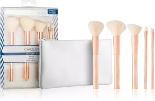 kit de pinceaux avec tui TU прозрачный