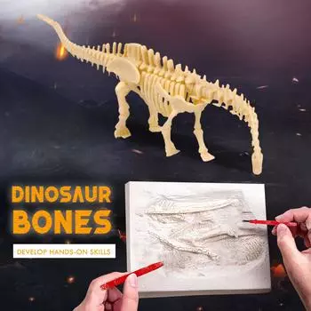 Kit Dinosaur Digging Game Kit Kids Dino Sandbox Activity Set