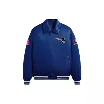 Кит для НФЛ: Атласная куртка-бомбер Patriots, верхняя одежда унисекс, синяя KHM010442-495 M