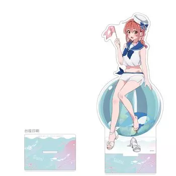 Кит Специально иллюстрированная большая акриловая подставка Sailor Высота 5 мм Акрил Rent-A-Girlfriend (Суми Сакуразава/Морской купальник) Прибл.