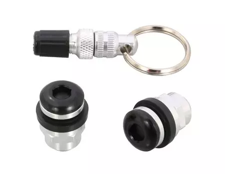 Kitaco 0901-509-00250 Invisible Air Valve Set Type 2 (Black) for K/CON Pro Tubeless Wheels