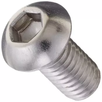 KITACO Button Cap Bolt (M6 x P1.0 x 12mm) General Purpose 2 Pieces Stainless Steel 0900-060-20002
