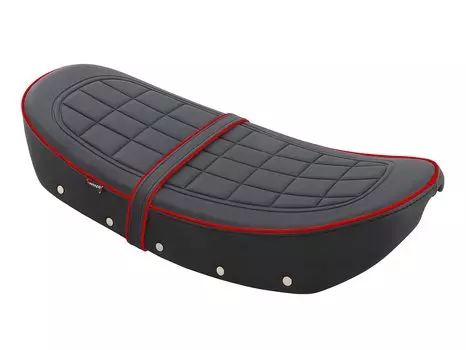 KITACO Custom Seat Ducks 125 с пассажирским ремнем (Красный кант) (JB04/JB06) 610-1320020