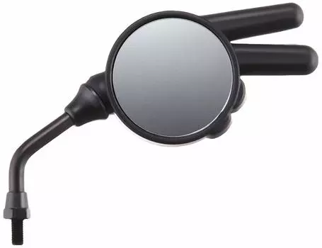 KITACO Камень, ножницы, бумага, зеркало, ножницы, диаметр крепления M8, правая сторона, 1 шт., универсальный, черный 675-0910051