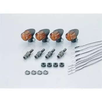 KITACO Комплект поворотников Rocket Mini Dream 50 50/Dax Chrome/Amber 830-0402135