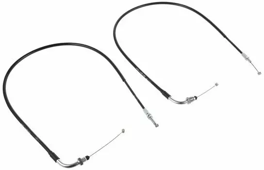 KITACO Комплект тросов дроссельной заслонки 60 мм короткий черный GROM 905-1432100 чёрный