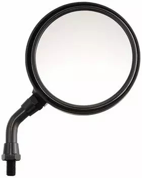 KITACO Mini Mirror Short Stay Type Right Thread M10 Left and Right Common 1 Piece Conforms to Safety Standards General Purpose Black Z-II 07