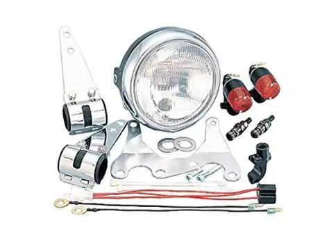 KITACO Naked Kit мини-поворот (круглый сигнал/фара включены) НС-1 810-1073210 серебряный