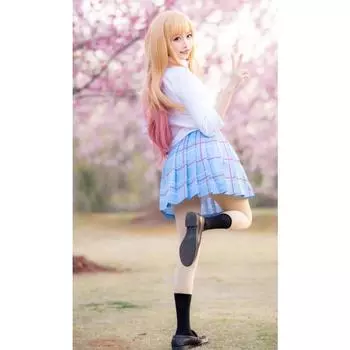 Китагава Марин Косплей Костюм Аниме Моя Одежда Дорогая Китагава Марин Косплей JK Школьная Форма Юбка Парик Костюм На Хеллоуин Девушки XS