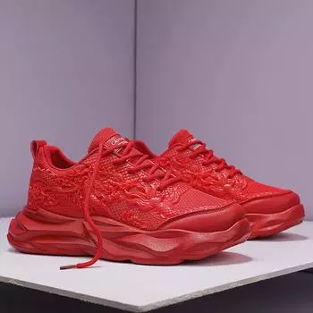 Китай Longguochao Ультралегкие весенние дышащие повседневные туфли для папы Летающие плетеные летающие электрические кроссовки Кокосовые туфли Мужская обувь 39