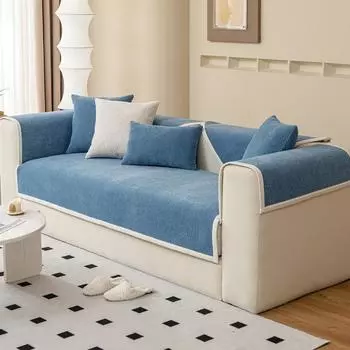 Китайская диванная подушка на четыре сезона, универсальная, простая, современная, нескользящая подушка из цельного дерева, чехол для дивана из синели, чехол 70*70cm