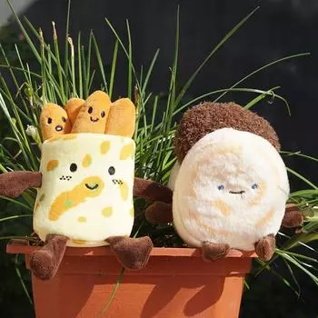 Китайская еда плюшевая игрушка брелок мультфильм блинчик ругамо мягкая кукла кулон автомобильный брелок рюкзак сумка Декор детский подарок