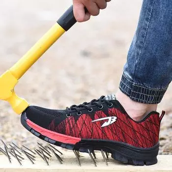 Китайская фабрика оптовая продажа волокна верхний материал железный носок защитная обувь рабочая обувь защитная обувь для улицы для женщин 38 серый