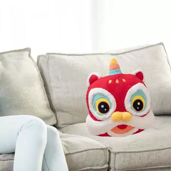 Китайская годовая подушка лунный декор мультяшный милый подарок для детской праздничной вечеринки Happy