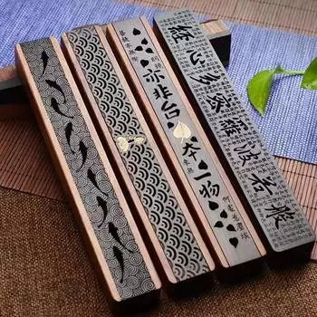 Китайская классика деревянная курильница с огнестойким хлопковым держателем для благовоний, натуральный ароматизатор - без благовоний