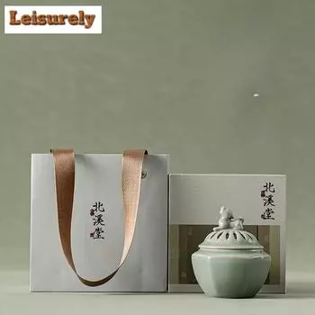 Китайская курильница для благовоний Beixitang Pixiu, квасцовая красная чаша для благовоний, держатель для благовоний из сандалового дерева, конус шалфея, ладан для рукоделия