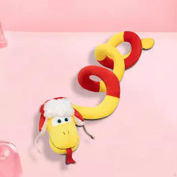 Китайская плюшевая игрушка «Змея года», мягкая игрушка для подарка на день рождения