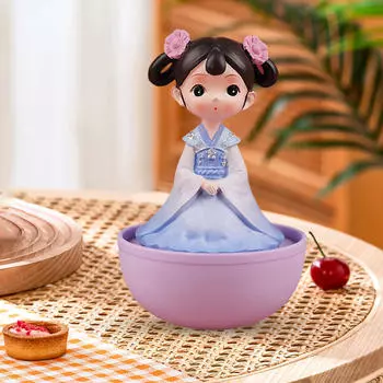 Китайская статуэтка для девочек, статуя, древняя девушка, куклы, скульптура, коллекционная для украшения спальни розовый