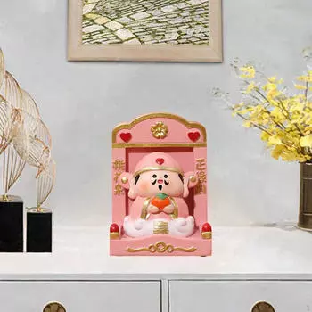 Китайская статуя бога богатства, настольное украшение, миниатюрная скульптура для гостиной Style A