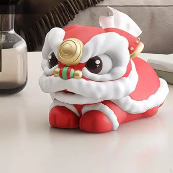 Китайская статуя льва держатель для салфеток контейнер декоративный для ванной комнаты 33x25x22 см настольный