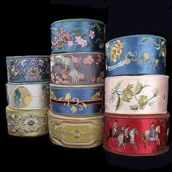 Китайская вышитая тесьма ретро вышивка кружевная отделка для костюма ханьфу своими руками подушка занавеска декоративная лента аксессуары 1M