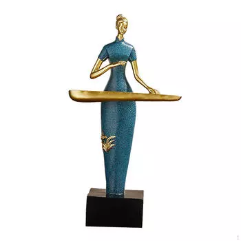 Китайская женщина-музыкант, скульптура, ручная работа, коллекционная, декоративное настольное украшение для Guzheng