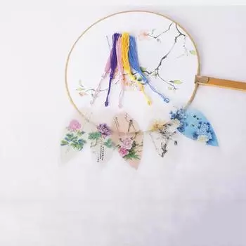 Китайские архаичные закладки с пейзажной живописью, красивые эстетические закладки с листьями и венами, подарок для друзей, студентов, школьные принадлежности