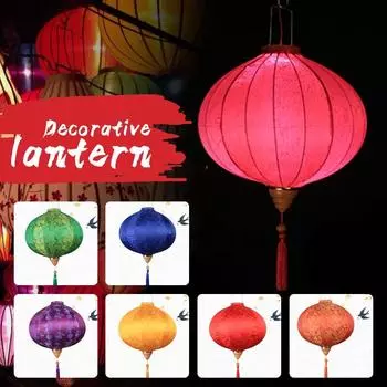 Китайские цветочные шелковые фонарики 12/14 дюймов Япония Вьетнам Середина осени традиционный фонарь для Нового года свадьба вечеринка весенний декор 12INCH