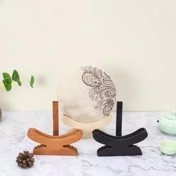 Китайские демонстрационные стенды, кронштейн для полки для чая пуэр, деревянная подставка для тарелок, мольберт, деревянный держатель для пирожных для чая пуэр, подставка для подноса, рамка чёрный