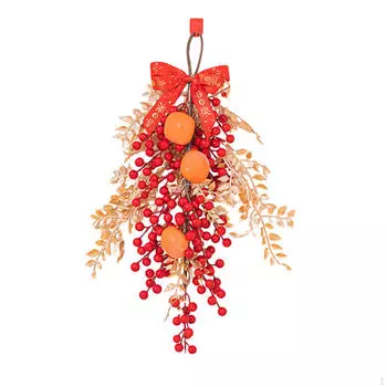 Китайские годовые украшения, искусственный кулон с фруктами и фруктами, новоселье, бант, весна Style B