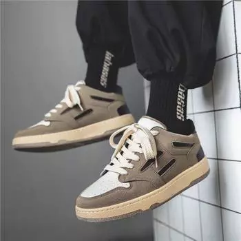 Китайские мужские кроссовки литературная молодежная обувь Студенческая японская модная корейская модная обувь на плоской подошве 39 зелёный