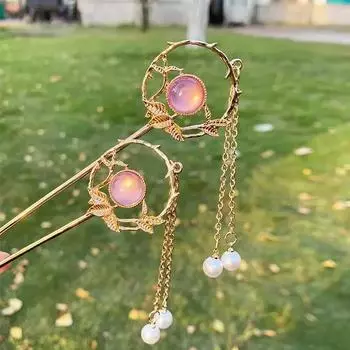 Китайские шпильки дисковые палочки для волос палочки для еды головной убор ювелирные изделия сладкие кисточки подвески палочки для волос головные уборы для женщин