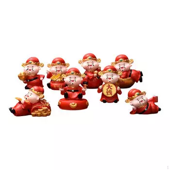 Китайские статуэтки Подарочные художественные декоративные скульптуры для входа в офис God of Wealth