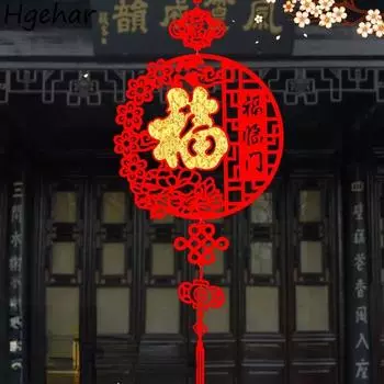 Китайские украшения с кисточками, весенний праздник, домашний красный подарок, украшение на счастье, 6 стилей, традиционный подарок на Новый год 2024
