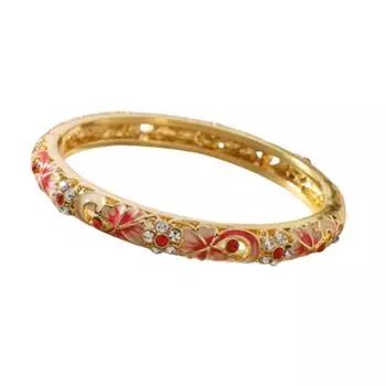 Китайский ажурный цветочный браслет традиционный женский браслет на руку винтажный браслет перегородчатой эмали для девочек