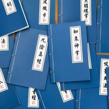 Китайский блокнот для письма Kongfu, забавный дневник, тетрадь для упражнений по секретному сценарию боевых искусств 1