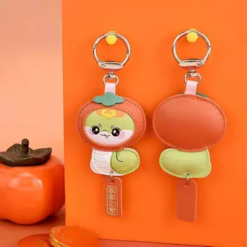 Китайский брелок для ключей в виде змеиного года, подвеска на сумку, милый автомобильный брелок, китайский для