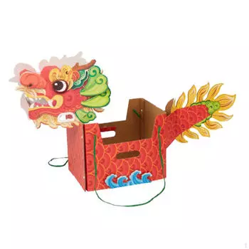 Китайский бумажный дракон, украшение года, традиционные украшения, набор «сделай сам», игрушки red without head
