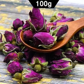 Китайский Чай Фиолетовый Бутон Розы Бутоны Розы Сушеные Цветы Цветочные Травяные