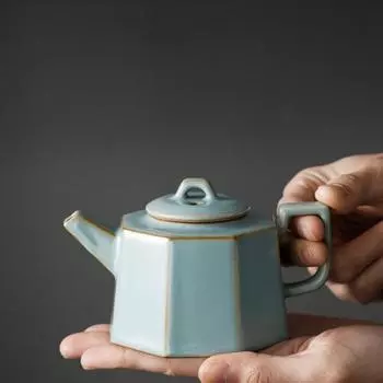 Китайский чайник для заваривания чая Ru Kiln Чайный сервиз Kung Fu Керамический чайник для заваривания чая Аксессуары