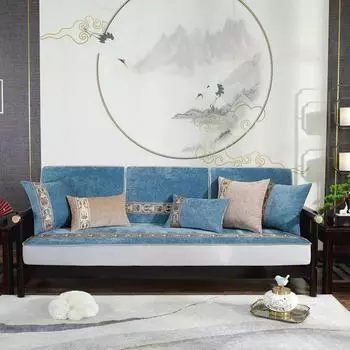 Китайский диван эластичный нескользящий все включено универсальный чехол четыре сезона универсальный противоцарапающий чехол для дивана из шенилла 60*60cm