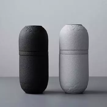 Китайский дорожный чайный сервиз кунг-фу, 1 горшок + 2 чашки, керамическая портативная чайная чашка, фарфоровый сервиз, чайные чашки Гайвань, кружка для чайной церемонии