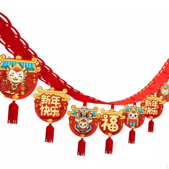 Китайский дракон год 3 метра подвесная гирлянда из фетрового материала украшение для потолочных ворот для фонаря Style C