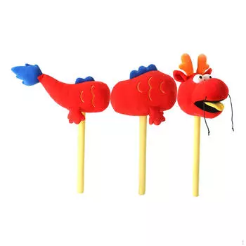 Китайский дракон плюшевая игрушка год украшения домашний декор вечеринка, декоративные красный