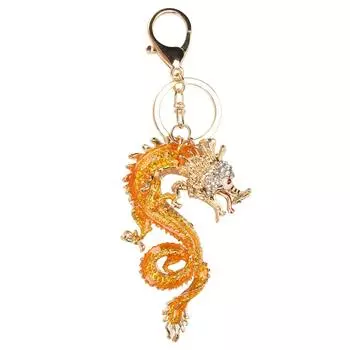 Китайский дракон в форме кулона брелок цинковый сплав портативный изысканный брелок украшение для сумки