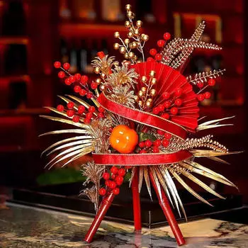 Китайский год Бонсай Украшение для стола Использование Подарочный Дом Style B