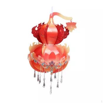 Китайский Год Фонарь Материал Комплект Змея DIY Светильник Подвесной Маленький красный