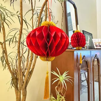 Китайский Год Фонарики Украшения Вечеринка Поделки Очаровательный Весенний Фестиваль Декор Для Свадьбы Дня Рождения Oval 16cmx23cm